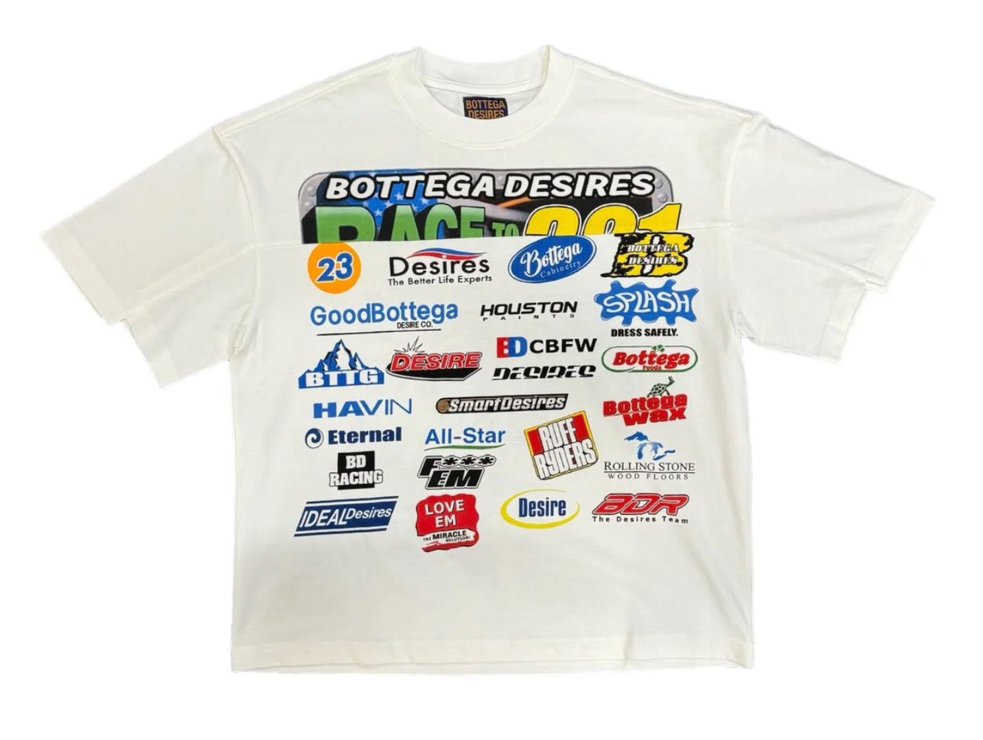 Bottega Desires &#39;Race&#39; Tee White