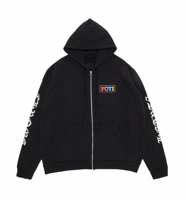 Chrome Hearts &#39;FOTI&#39; Zip Up Hoodie Black