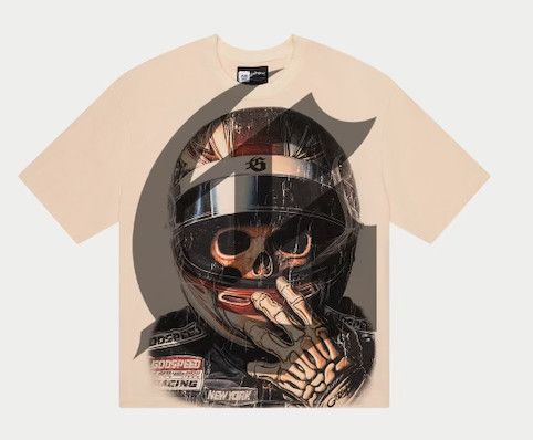 Godspeed &#39;Race Bone&#39; Tee Cream
