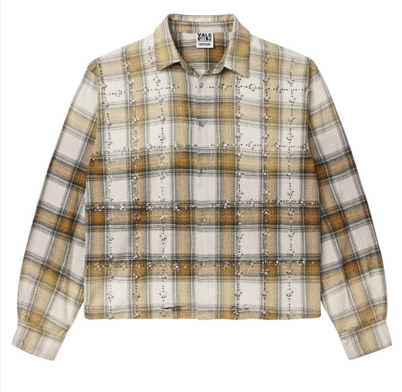 Vale Forever &#39;Bling Web&#39; Flannel Green/Brown