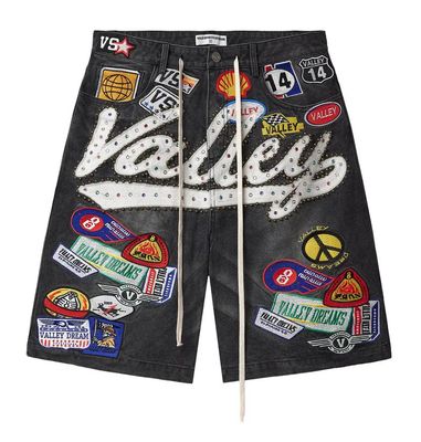 Vale Forever &#39;1980s&#39; Jean Shorts Black