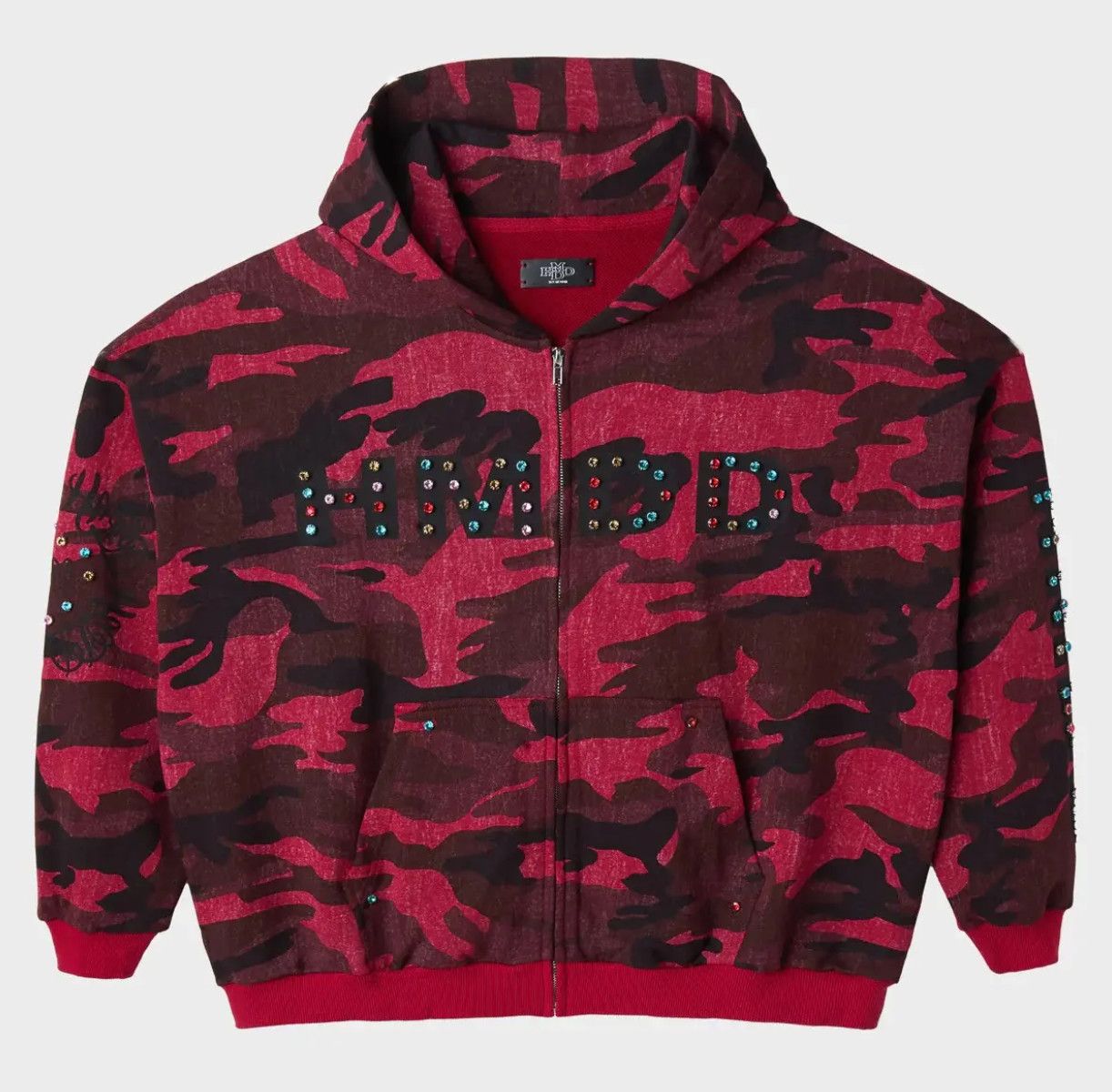 HMDD &#39;Chimstone&#39; Zip-Up Hoodie Red Camo