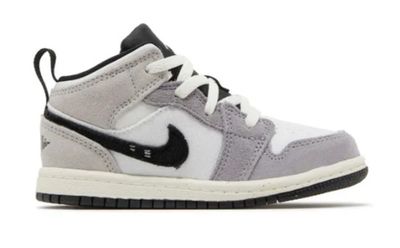 TD Air Jordan 1 Mid &#39;Cement Craft&#39;