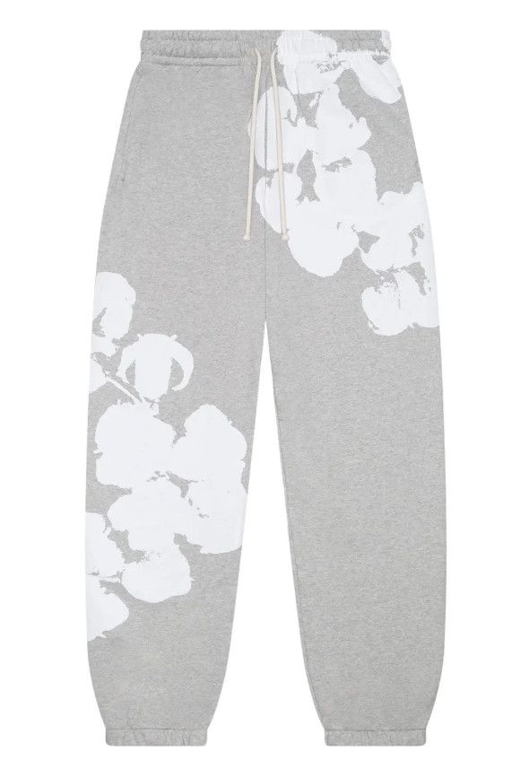Denim Tears &#39;Big Cotton Wreath&#39; Sweatpants Grey