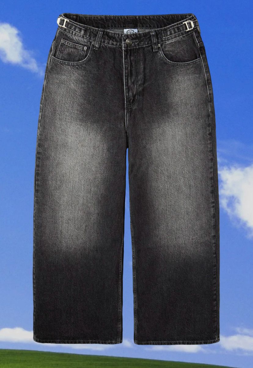 Internet Ruins Things &#39;Dark Web&#39; Baggy Denim Black