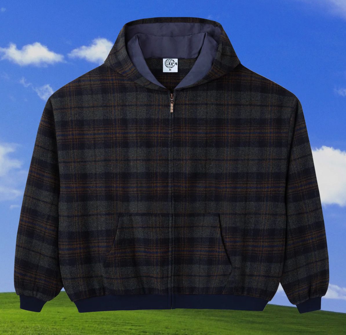 Internet Ruins Things &#39;Patch&#39; Zip Up Navy