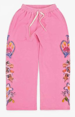 We Are Righteous &#39;Risen King&#39; Sweatpants  Pink