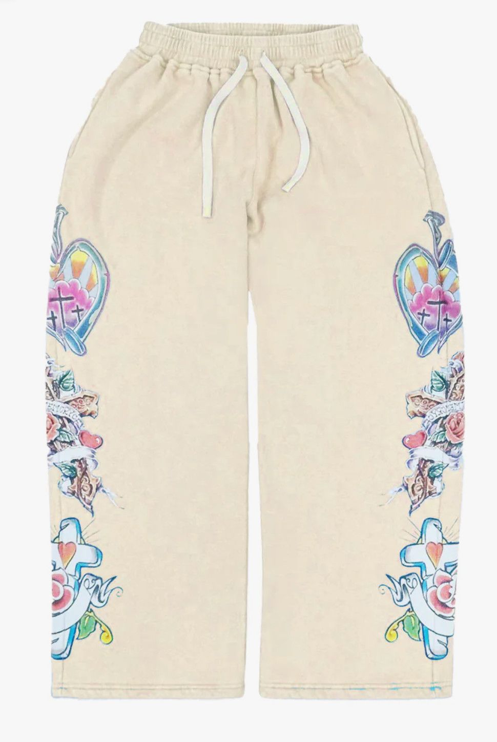 We Are Righteous &#39;Risen King&#39; Sweatpants  Cream