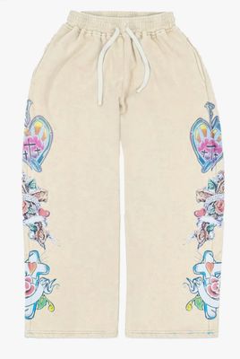 We Are Righteous &#39;Risen King&#39; Sweatpants  Cream