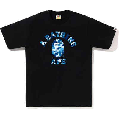 Bape 'Blue ABC College Text' Tee Black