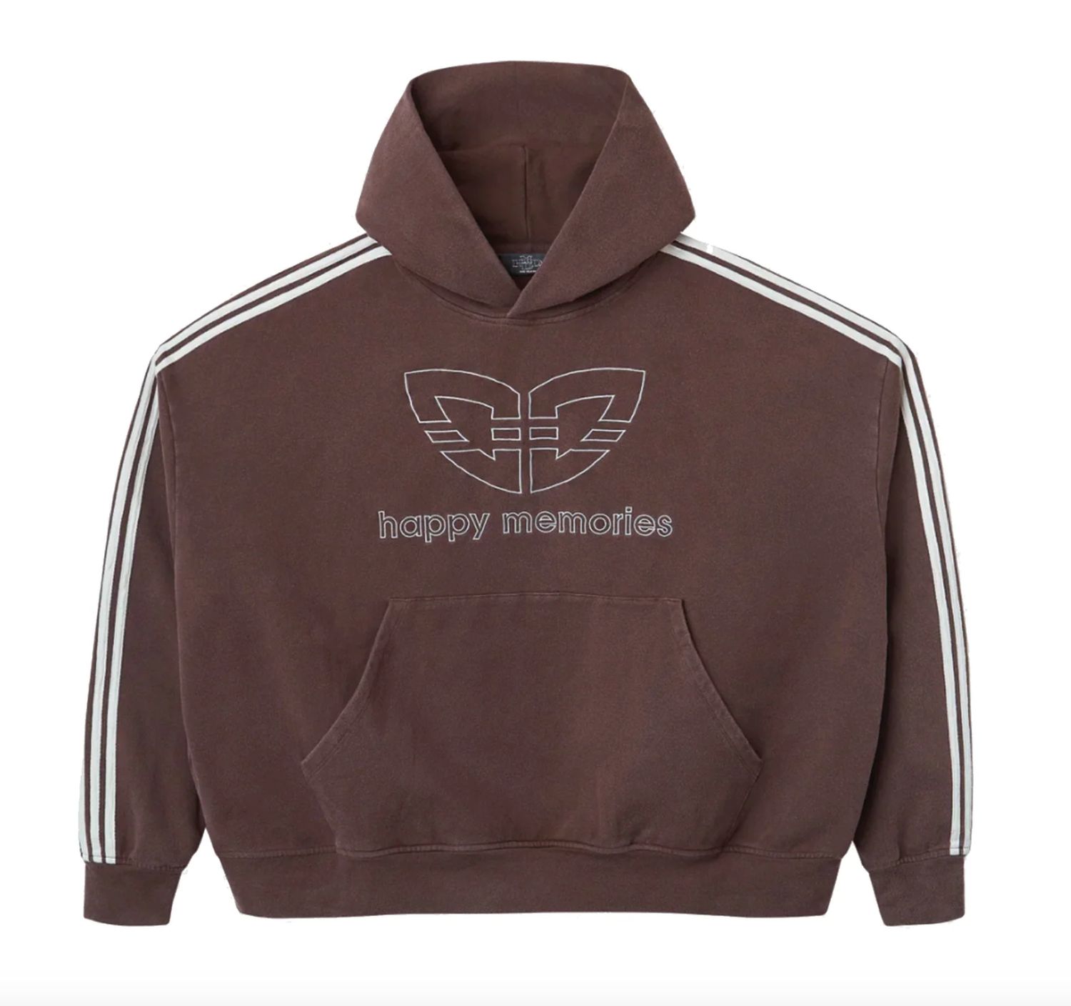 HMDD 'Washed Butterfly' Hoodie Brown