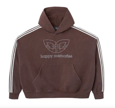 HMDD 'Washed Butterfly' Hoodie Brown