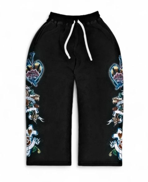 We Are Righteous &#39;Risen King&#39; Sweatpants Black