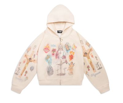 We Are Righteous 'Ultimate Sacrifice' Thermal Zip Up Cream