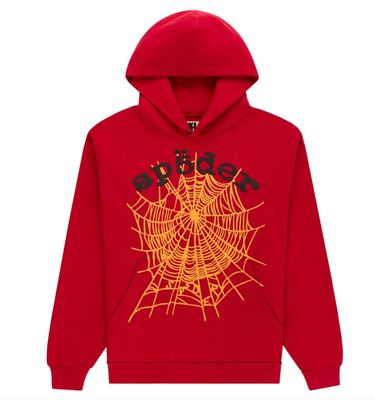 SP5DER 'OG Web V2' Hoodie Red