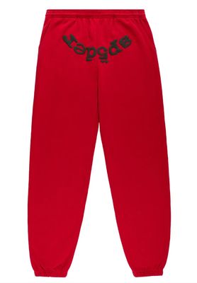 SP5DER 'OG Web V2' Sweatpants Red
