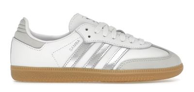 Wmn's Adidas Samba OG 'White Silver Metallic'