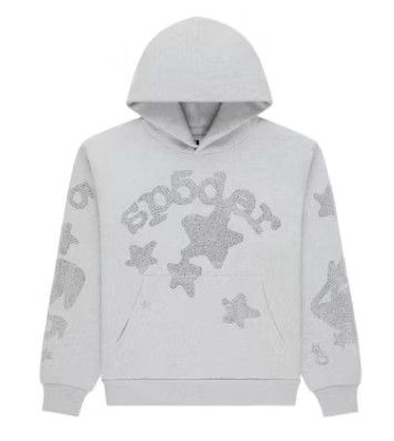 SP5DER 'Rhinestone Beluga' Hoodie Heather