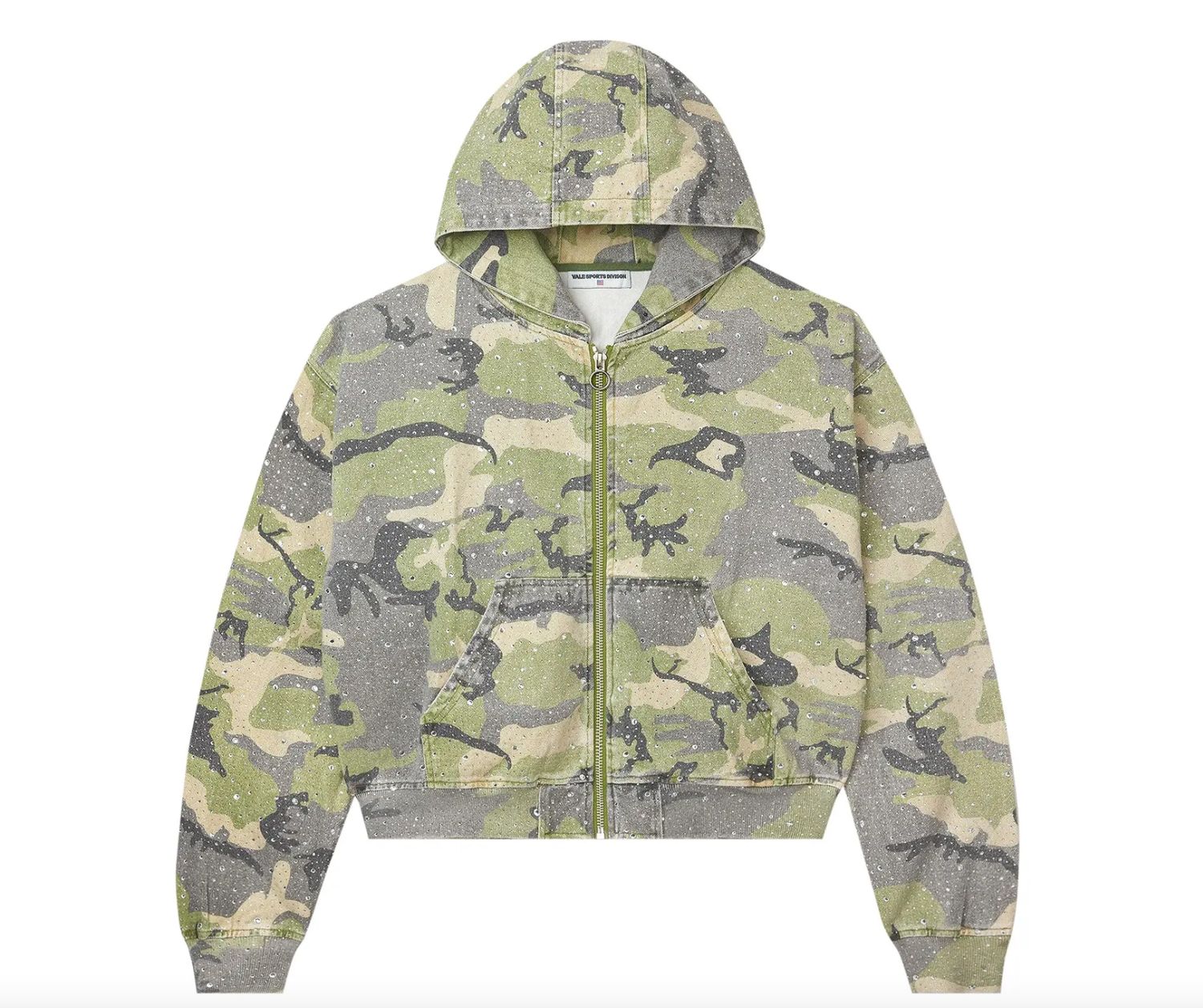 Vale Forever 'Crystal' Zip-Up Work Jacket Camo