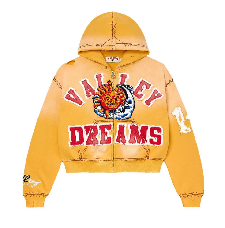 Vale Forever 'Sunny' Zip-Up Hoodie Yellow