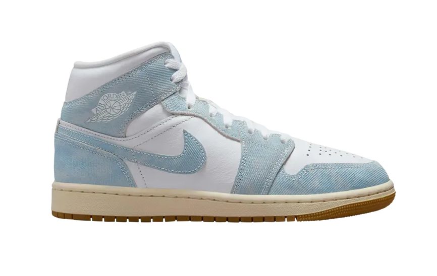 Wmn's Air Jordan 1 Mid 'Worn Denim'