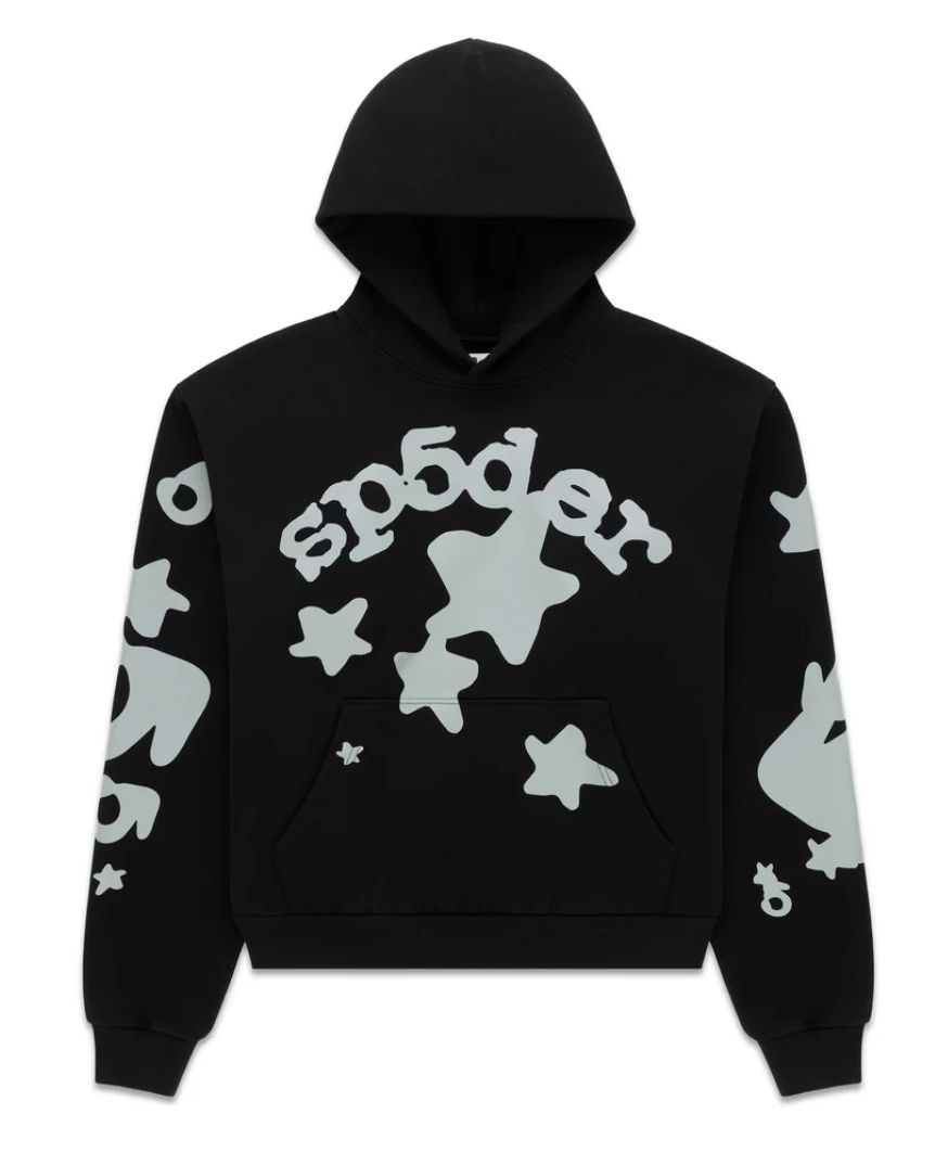 SP5DER 'Reflective Beluga' Hoodie Black