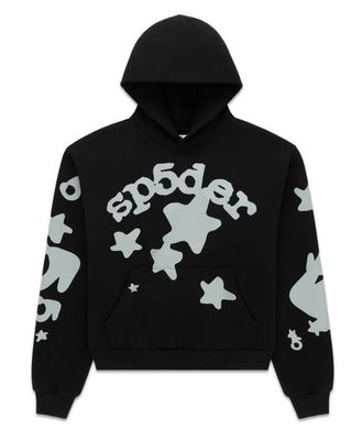 SP5DER 'Reflective Beluga' Hoodie Black