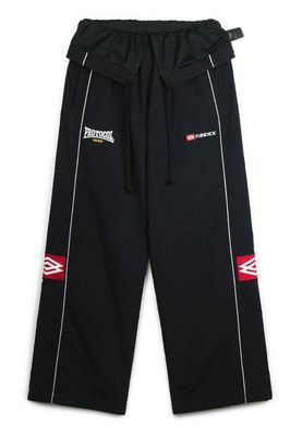 Protocol Index 'Folded Waist' Track Pants Black