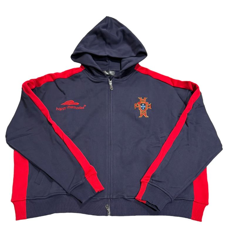 HMDD 'Lisbon Racing 10' Zip-Up Hoodie Navy