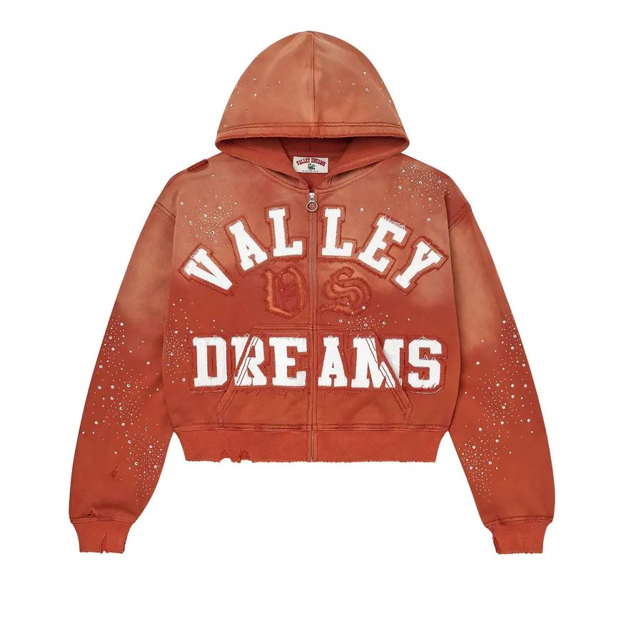 Vale Forever 'Classico' Zip-Up Hoodie Orange