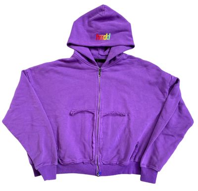 HMDD 'Barney' Zip Up Hoodie Purple