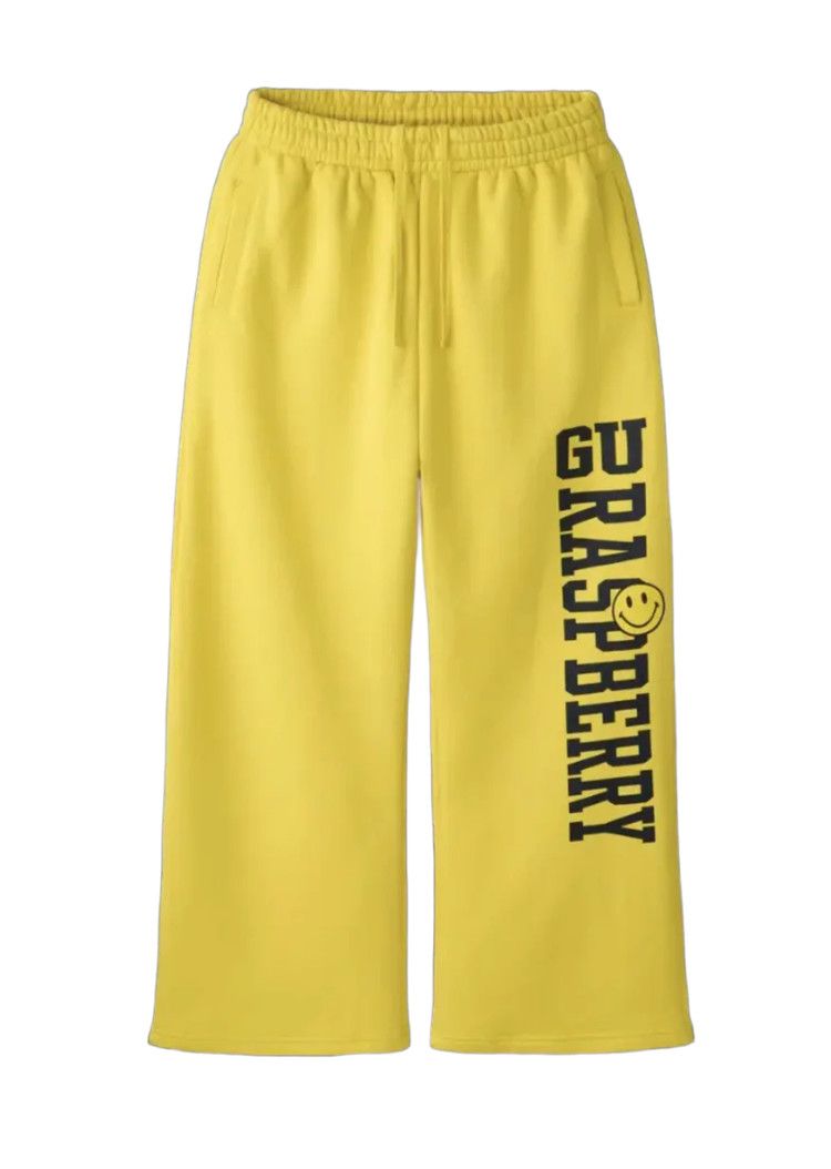 Greedy Unit x GVGallery 'F&amp;F' Wide Leg Sweatpants Yellow
