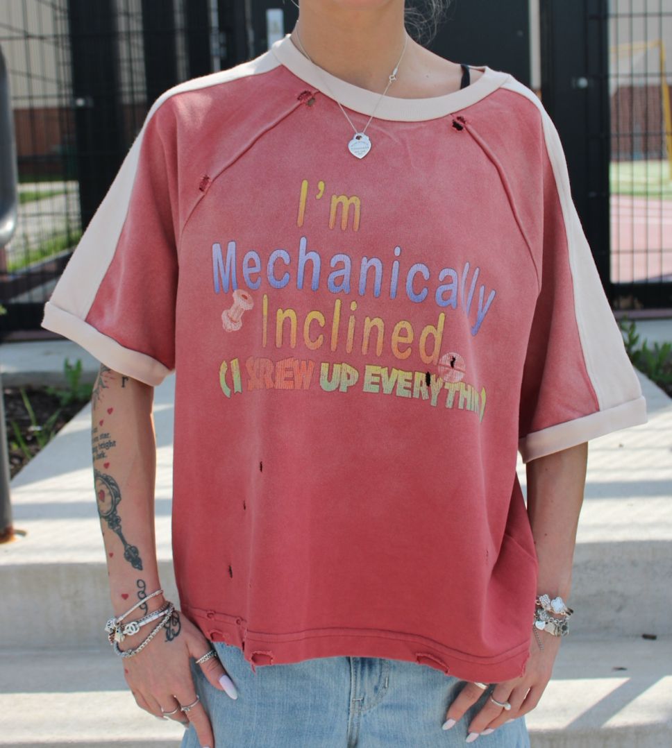Greedy Unit x GVGallery 'Mechanic' Tee Washed Brick