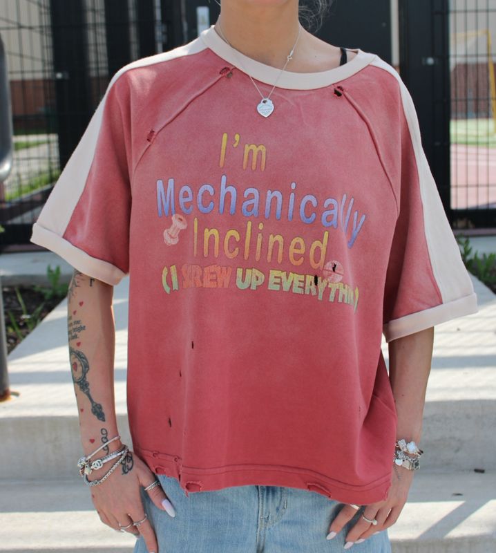 Greedy Unit x GVGallery 'Mechanic' Tee Washed Brick