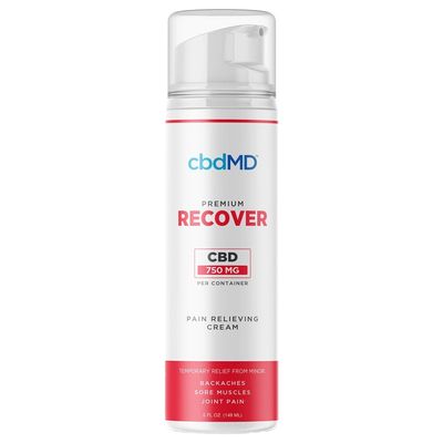 CbdMd Recover Pain Relieving Cream, Size: 750mg