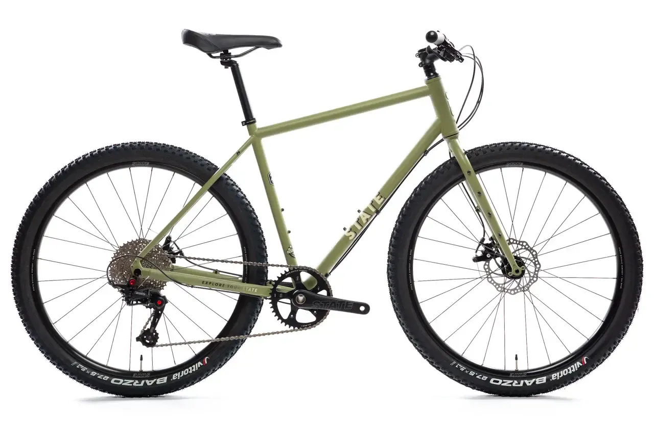 State 4130 All Road Bike FlatBar Matte Olive Medium