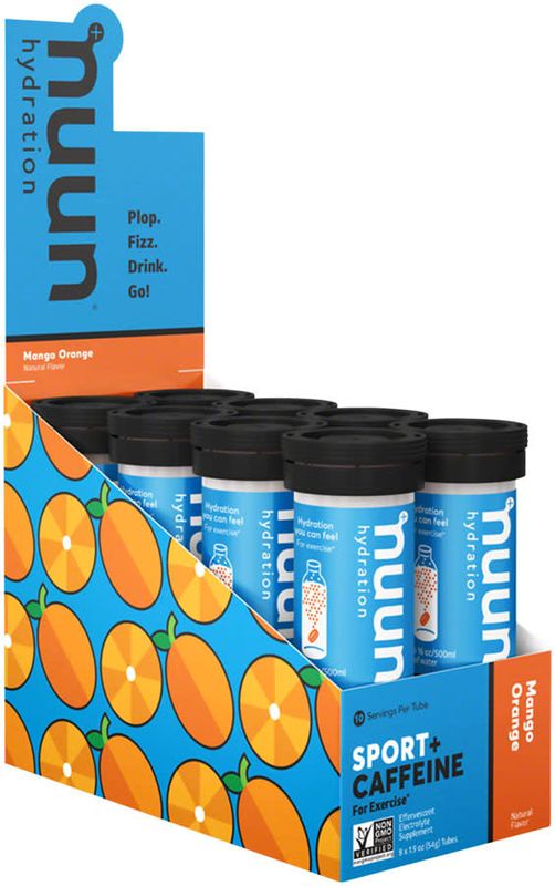Nuun Sport + Caffeine Hydration Tablets: Mango Orange