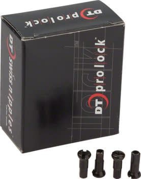 DT Swiss Pro Head Pro Lock Brass Nipples: 2.0 x 12mm, Black