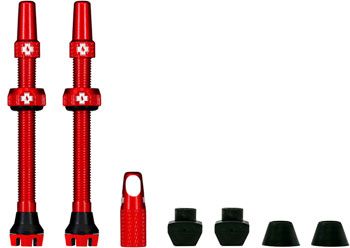 Muc-Off V2 Tubeless Presta Valve 44mm Red Pair