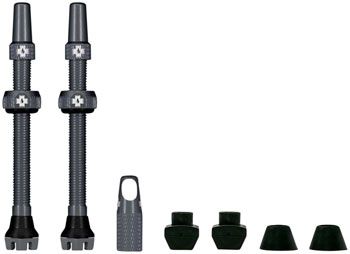 Muc-Off V2 Tubeless Presta Valve Kit - Gray, 60mm, Pair