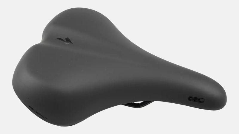 Comfort Saddle w integrated handle steel rails 200MM width