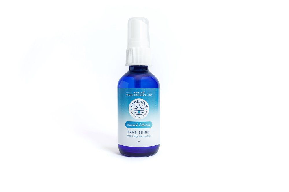 Hand Shine - Refreshing Hand and Yoga Mat Sanitizer 2 oz. (Desinfectante Refrescante para Manos y Tapete de Yoga)