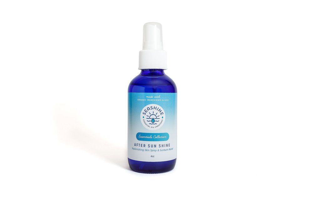 After Sun Shine - Replenishing Skin Spray and Sunburn Relief 4 oz (Spray Restaurador para la Piel y Alivio de Quemaduras Solares)