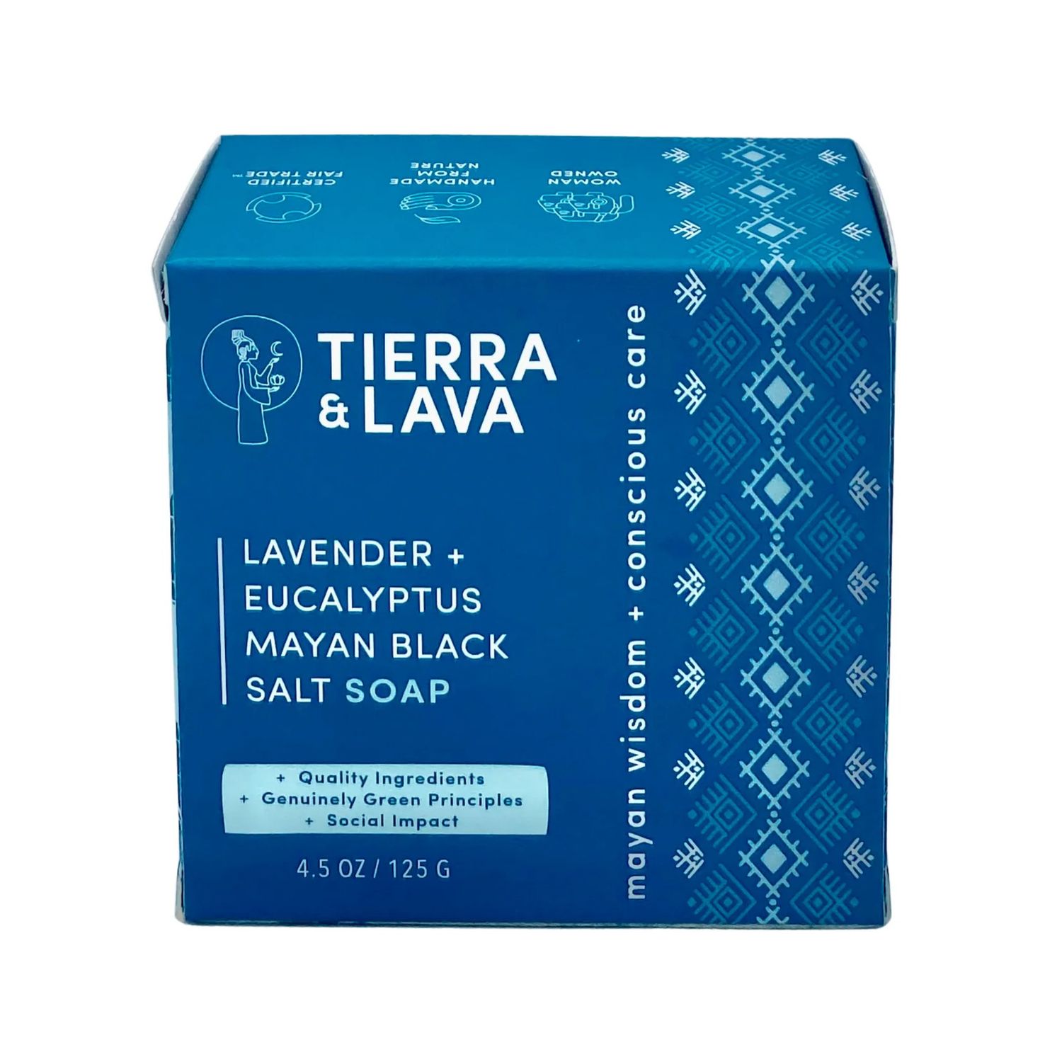 Lavender, Eucalyptus &amp; Black Salt Soap