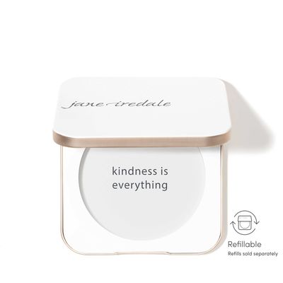 White Refillable Compact