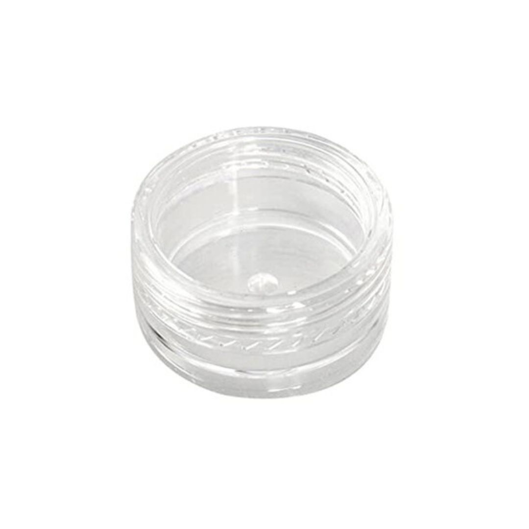 Clear screw-top sampling jar