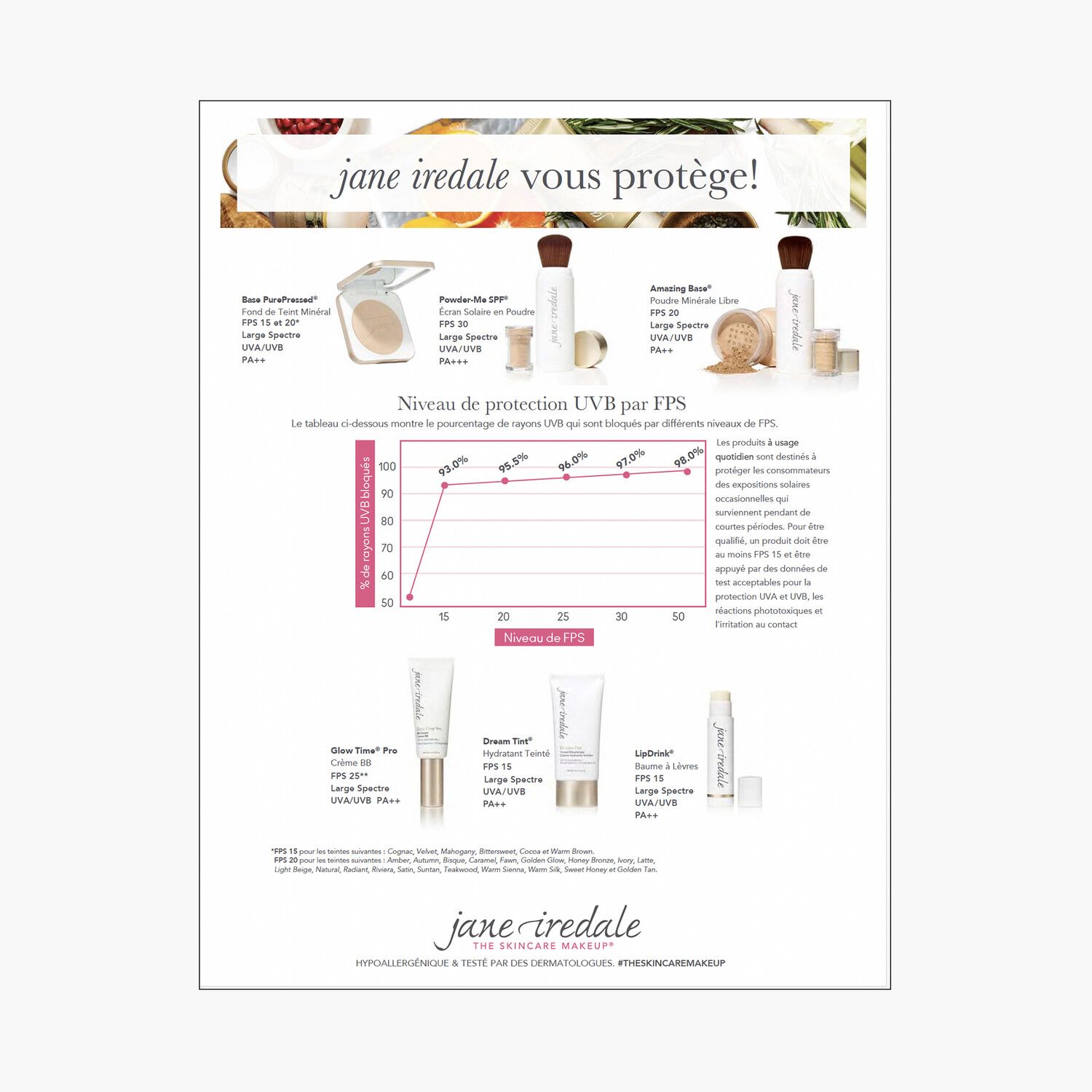 Jane Iredale SPF Flash Card - FRENCH