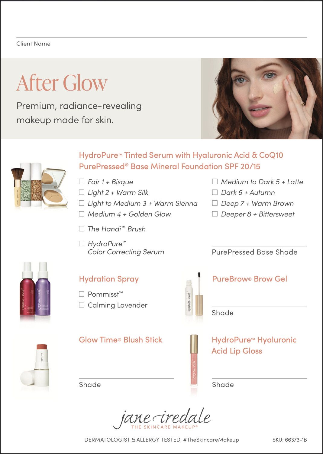Jane Iredale After Glow Prescription Pad