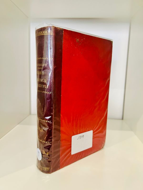 LIBRO FR. : CHIMIE VÉGÉTALE ET AGRICOLE - M. BERTHELOT - ÉDITION ORIGINALE - 1899 - TOME 1