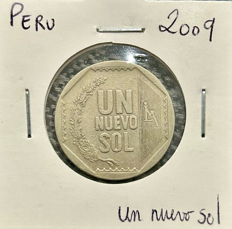1 nuevo sol  2009